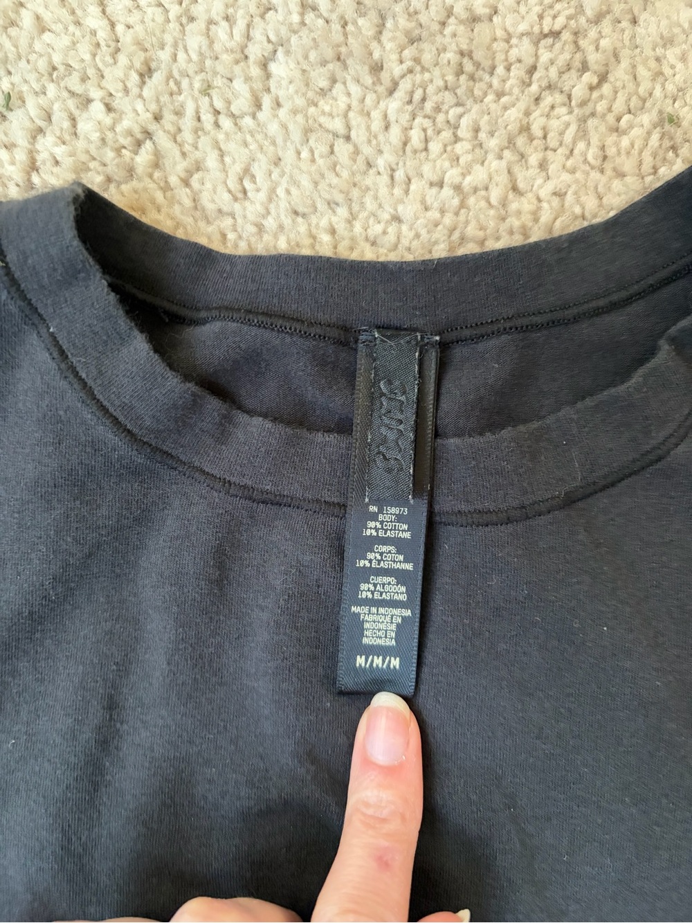 SKIMS Cotton Jersey T-shirt - soot - Picture 4 of 4